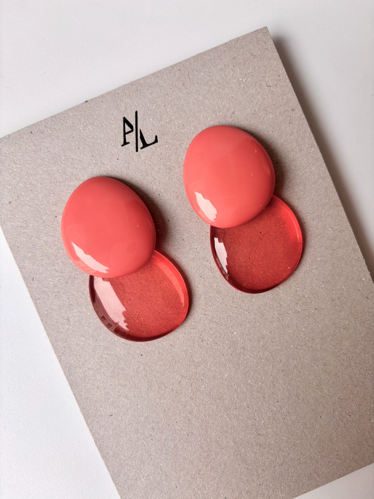 Pauline Earrings - Summer Coral